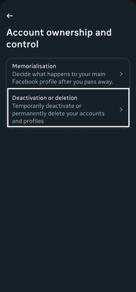 how to delete facebook account