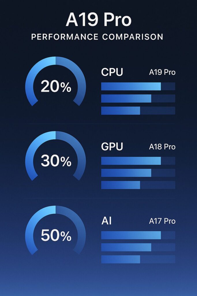 iPhone 17 Pro Max A19 Pro chip performance benchmark comparison