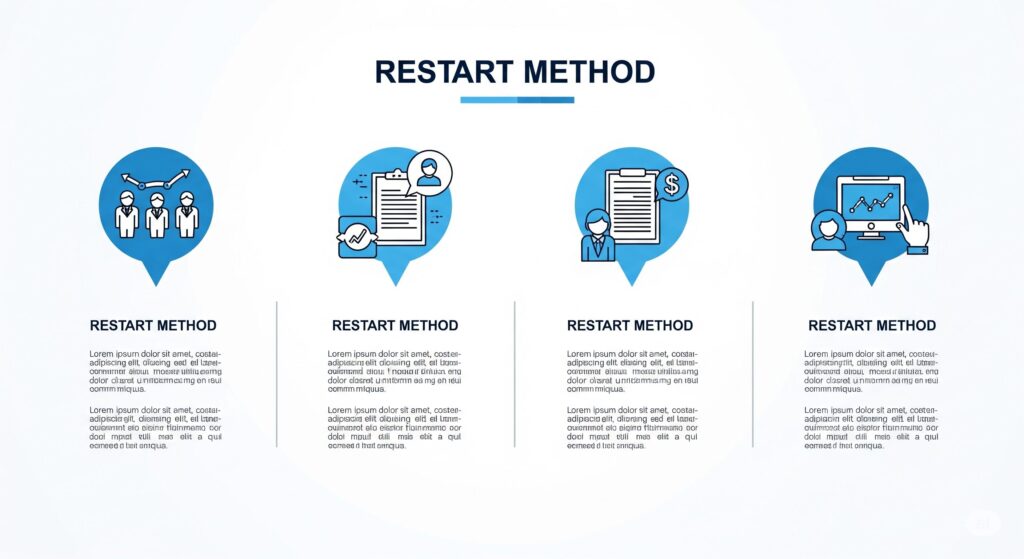 Laptop Restart Methods Infographic