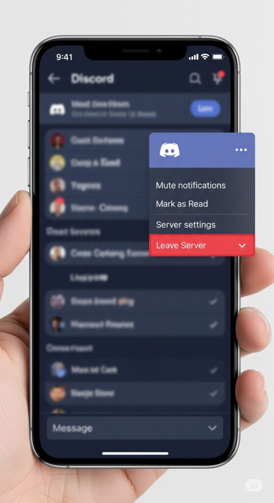 How to Leave a Discord Server