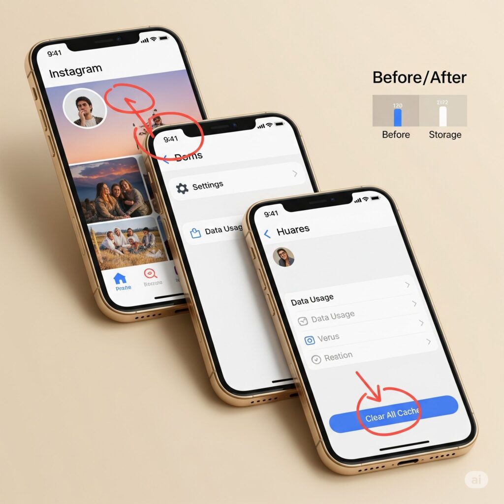 Clear Instagram Cache