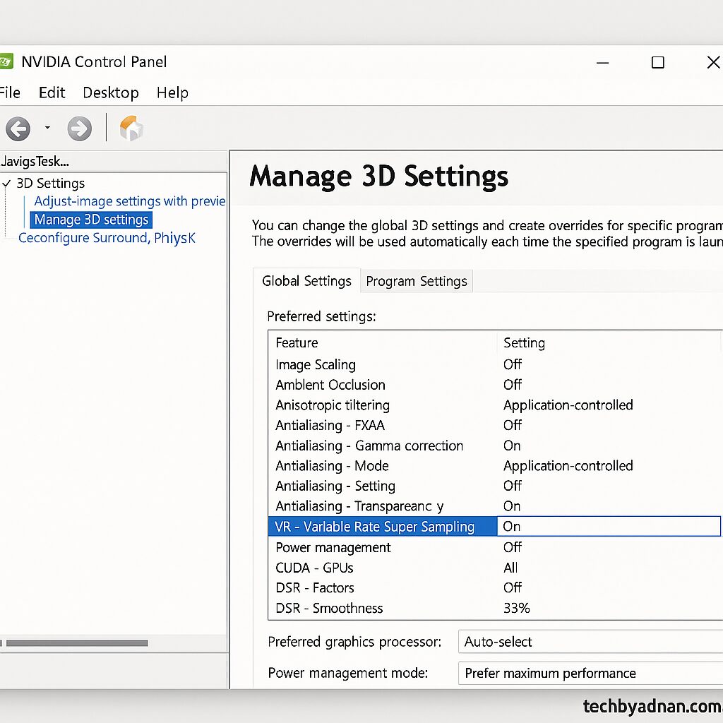 Optimize Gaming Laptop for VR