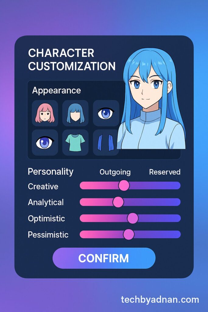 Poly AI character creation tools