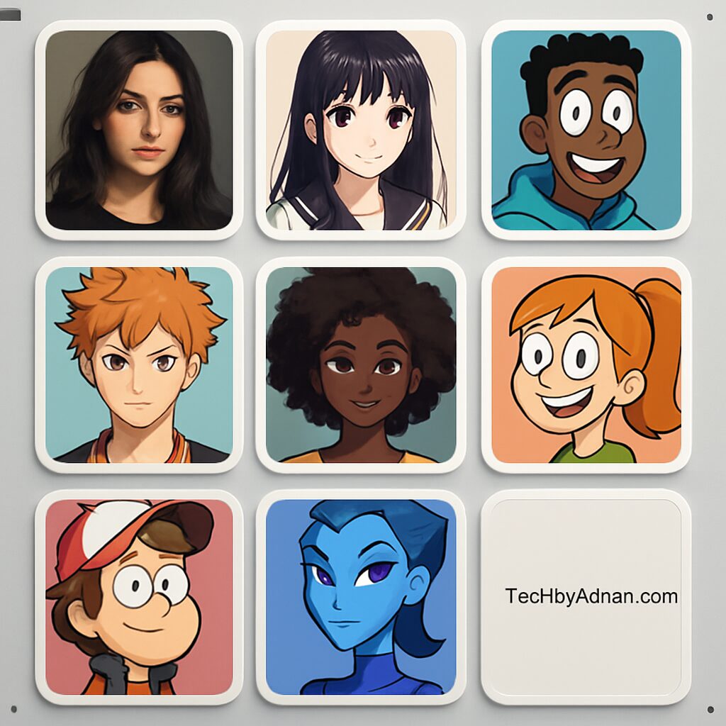 PolyBuzz AI character library avatars