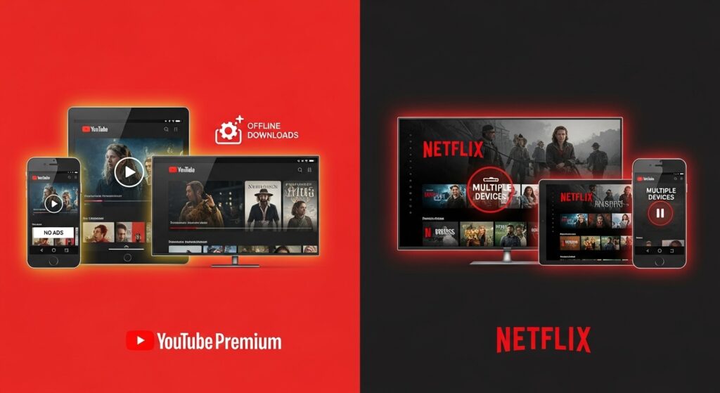 YouTube Premium vs Netflix